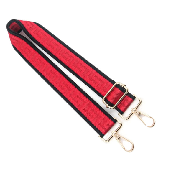 JACQUARD Red Crossbody purse strap, replacement guitar strap, NWT - Picture 3 of 4